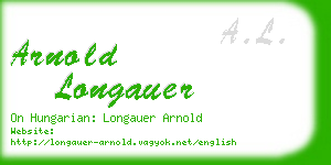 arnold longauer business card